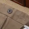 Serie B Otoño nuevo sarga de algodón pantalones de hombre rectos tiro medio elásticos transpirables pantalones casuales de negocios para hombre
