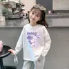 Roupas de Outono para Meninas Blusa de Meninas Camiseta de Meninas Algodão Puro Blusa de Manga Longa de Outono para Meninas Camada Interna de Bebê Camisa de Camada Base para Crianças