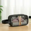 Nova Bolsa de Cosméticos de Viagem 2021 Grande Bolsa Portátil de Armazenamento Transparente Conjunto de Três Peças Bolsa de Higiene Pessoal com Rede Armazenamento