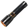Lanterna Laser Forte Lanterna de Mão em Liga de Alumínio para Exterior Super Brilhante Recarregável de Longa Duração Lanterna com Zoom