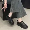 Zapatos de Cuero de Plataforma de Suela Gruesa Estilo Británico Más Vendidos Zapatos Individuales para Mujer Nuevo Estilo Otoño 2026 para Combinar con Faldas Mocasines Mary Janes