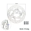 Disco de Freno de Disco de Seis Agujeros de 120 mm es Adecuado para Accesorios de Disco de Freno y Pastillas de Freno para Scooter Niu Kqi3/Kqi3 Max