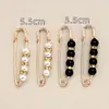 Pantalones Falda Fijos de Cintura Ceñida con Broche de Perla Artefacto de Cintura Ceñida Ropa Cuello Capa Broche Ligero Anti-deslizamiento Joyería