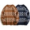 Outono e inverno de 2024 Novo suéter masculino solto plus size suéter gola redonda casual suéter de casal masculino e feminino blusa roupas