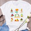 Mulheres Bonito Abacate Casal Amor Desenho Animado Frutas Roupas Estampadas Camiseta Feminina Estampada Top Roupas Doces