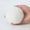 Bola de Pelo Falsa de Coelho Rex DIY Bola de Pelúcia Feita à Mão, Acessório para Roupas e Chapéus, Pingente Chaveiro Colorido de Bola de Pelo Grande