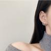 Aretes de Tigre Benmingnian 2024 para Mujer Simples Divertidos Pequeños Lindos Aretes de Tigre Elegantes Diamantes Aretes de Pin de Plata 925