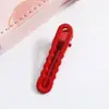 Pinza para el Cabello con Diseño Lateral Ondulado, Pinza Metálica Hueca de Color Caramelo de Alta Gama, Pinza para Flequillo, Accesorio para el Cabello de Pato, Adorno Lindo para el Cabello