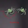 Accesorios de Halloween Arañas Pequeñas que Brillan en la Oscuridad Arañas de Plástico de Simulación Adornos Casa Embrujada Sala de Escape Broma Escenas de Terror