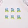 Venta caliente transfronteriza hielo transparente flor hojas decoraciones para uñas resina pequeños accesorios aretes DIY pinzas para el cabello accesorios para uñas pedrería