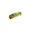 Anillo de Tsavorita Natural Transfronterizo Accesorios para Mujer Nicho Gama Alta Joyería de Plata 925 3*3 Fábrica de Joyería de Lujo Venta Directa