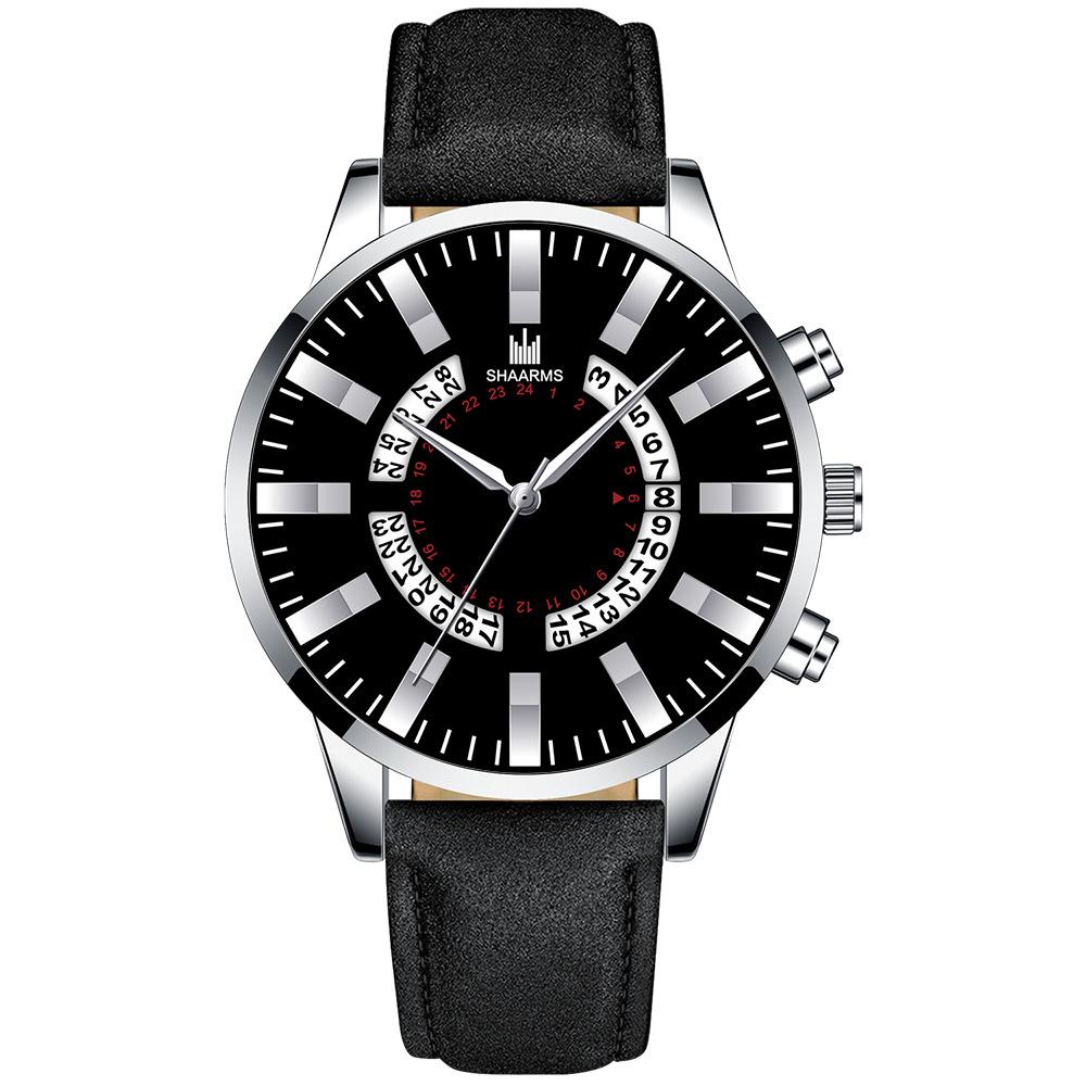 黑色皮带银壳黑面银针