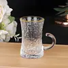 Comercio Exterior Estilo Turco Taza con Asa de Vidrio Taza para Té Negro Taza de Café Juego de Té Kung Fu Taza de Té con Asa Copa de Vino Asa Rota
