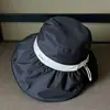 Sombrero de Sol de Ala Ancha a Cuadros Fresco y Sencillo para Proteger del Sol en Verano, Estilo Delgado Transpirable con Correa a Prueba de Viento, Sombrero Bucket Casual Versátil para Primavera y Verano