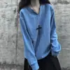 Suéter de punto elegante y genial, top de punto hueco estilo playa de manga larga, moderno y chic, estilo coreano, fino y ligero, unisex