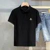 Camiseta para hombre al por mayor moda coreana manga corta polo ropa de hombre estudiante joven top cuello camisero ropa de hombre