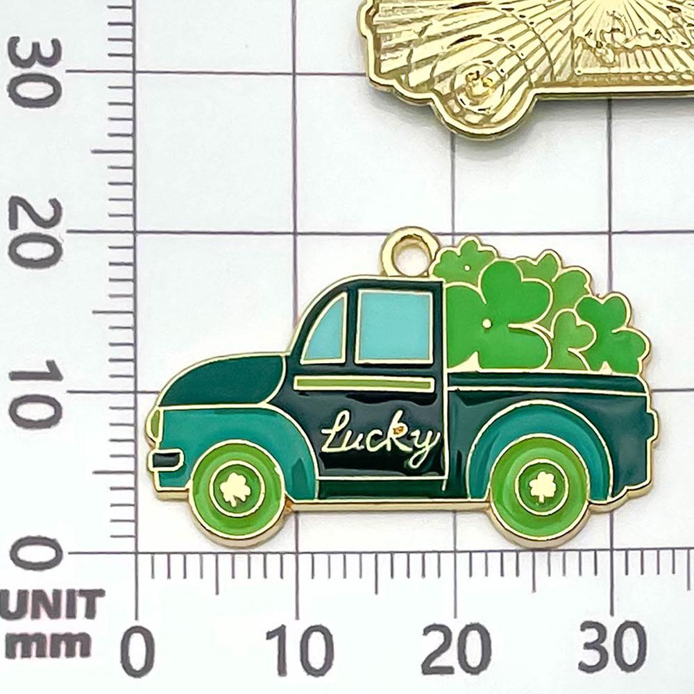 21832-XP-绿色kc金锌合金汽车33x21mm-2.6
