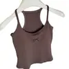 Nuevo top sin mangas halter con estampado de lazos, dulce y fresco, top versátil de corte ajustado para usar tanto solo como debajo de otra prenda