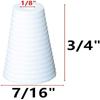 Reloj de madera blanco accesorios para cortinas colgantes 19 * 11.5MM colgante de plástico cuerda colgante hilo colgante reloj