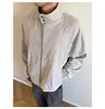 Primavera 2026 Nueva Chaqueta Casual Retro de Estilo Americano con Rayas High Street Holgada de Marca de Moda Abrigo Casual Japonés para Hombre