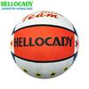 Venta al por mayor de fábrica Naranja Naranja azul rojo blanco baloncesto de goma letras de ranura profunda LOGO exportación de baloncesto