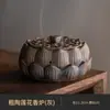 Queimador de Incenso de Cerâmica Lotus Ornamentos Zen Chineses Queimador de Incenso de Prato Chinês Interno Queimador de Incenso de Sândalo Decoração de Incenso Paisagismo