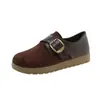 Nuevos Zapatos Casuales Retro Birkenstock de Suela Gruesa para Mujer Otoño 2026, Mocasines Slip-On de Cuero Gamuza