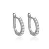 Belleza Latina Transfronteriza Plata Esterlina S925 Aretes Ins Diamantes de Zirconio Colorido Aretes Amazon Hebillas para Oreja Aretes de Plata
