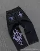 Celebridade da Internet Transfronteiriça Tendência Harajuku Hip-Hop Retrô Caveira Streetwear Jeans Jnco Y2K Jeans Masculino