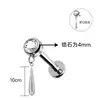 F136 Aleación de Titanio Forma de Gota de Agua Pendientes de Aleación de Titanio Perforación de Titanio Joyería para Orejas Base Plana Rosca Interna Joyería de Tachuela para Hélice de Oreja Venta al por Mayor