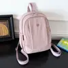 Mochila Simple de Moda Estilo Coreano para Mujer Ligera Alta Apariencia Multifuncional Casual Mochila Pequeña Rosa