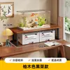 Estante para pecera de escritorio, mueble base para pecera, base de carga, estante doble para pecera, estante de almacenamiento, soporte para pecera, mueble de almacenamiento