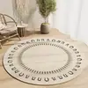 Alfombrilla giratoria simple de color sólido estilo japonés para estudio en casa, resistente a la suciedad y fácil de limpiar, alfombra para decoración de sala de estar, alfombrilla absorbente para mesa de café