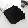 Meias Meia-Calça Masculina Meia de Algodão Puro Atacado Meia de Cano Médio Casual Preto e Branco Atacado Masculino Respirável