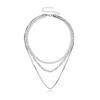 Moda Joyería Transfronteriza Europea y Americana Retro Versátil de Gama Alta Collar Multicapa Accesorios Metálicos de Nicho Venta al por Mayor para Mujeres