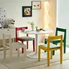 Silla con Respaldo de Madera Maciza Usada Diseñador Dopamina Minimalismo Retro Silla de Comedor Moderna Simple Respaldo Silla de Escritorio de Ocio