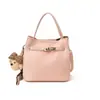 Bolso Versátil con Patrón de Lichi para Mujer 2026 Nuevo Estilo Bolso Cubo Suave de Gama Alta Bolso Cruzado Retro para Primavera y Verano para Mujer