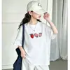 Ropa para Niños, Camisetas de Manga Corta de Algodón Puro para Niñas, Ropa Casual Casual de Venta Caliente en Verano para Niños Medianos y Grandes, Tops de Manga Corta Elegantes y de Moda para Niñas