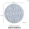 Molde de Resina de Cristal DIY Papoula Decoração de Mesa Mandala Porta-Copos Base de Armazenamento Molde de Silicone Venda por Atacado em Estoque