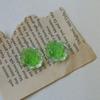 Aretes de resina DIY de rosa con brillo de color de ensueño coreano, accesorios, lindos accesorios para el cabello, material al por mayor para fundas de teléfono móvil