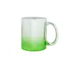 Caneca Dourada Eletrogalvanizada Copo de Cerâmica Sublimação Alça Dourada Xícara de Café Copo de Água Caneca Revestida para Transferência de Calor