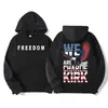 Moletom de Lã Transfronteiriço Descanse em Paz Charlie Kirk Moletom da Liberdade Roupas Masculinas Moletom Harajuku para