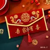 Envelopes de casamento vermelhos bordados de alta qualidade Jintuan, envelopes de tecido criativos para grandes quantias de dinheiro, envelopes de casamento vermelhos grandes