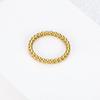 Anillo de Cuentas Redondas Estilo Ins Frío Europeo y Americano Diseño Nicho Anillo de Dedo Simple Elegante para Mujer Joyería de Acero de Titanio