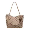 Bolso Retro de Gran Capacidad Bolso de Mano para Mujer 2026 Nuevo Bolso Tote de Lunares Bolso de Hombro Único de Gamuza Bolso de Axila