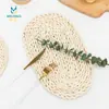 Estilo Japonés Estilo Sencillo Salvamanteles de Paja Salvamanteles Tejido de Piel de Maíz Salvamanteles Engrosado Aislamiento Térmico Salvamanteles para Olla de Arena Decoración de Accesorios para Fotografía