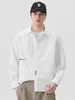 Ropa para Hombre Fengshe / Camisa de Manga Larga para Hombre con Cuello de Solapa y Bordado de Letras, Chaqueta Camisa Casual Retro Japonesa, Nuevo Modelo 2026