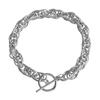 Joyería transfronteriza de Europa y Estados Unidos geométrica cadena gruesa otbuckle pulsera redonda de nácar blanco y negro para mujer ins simple personalidad adornos de mano