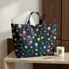 Plataforma independente Temu transfronteiriça nova bolsa de mão à prova d'água PVC+lona para o dia a dia portátil bolsa de ombro bolsa tote