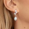 Pendientes de Boda Plateados Estilo Europeo y Americano para Novias, Elegantes Pendientes Largos de Perla, Joyería para Niñas, Regalos de Boda para Graduación